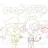 2021 artist:adullperson background_character character:coach_keck character:lynn_loud character:soccer_coach comic comic:you're_welcome commission dialogue group pregnant school sketch text // 1000x1000 // 371KB