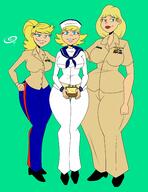 2020 aged_up alternate_hairstyle artist:chillguydraws au:thicc_verse character:lana_loud character:lola_loud character:rita_loud military military_uniform // 2550x3300 // 990KB