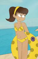 2020 artist:jmdx64 artist:jmx64 beach bikini character:katherine_mulligan solo swimsuit water // 1325x2048 // 163KB