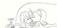2017 artist:tmntfan85 character:lincoln_loud character:luan_loud character:maggie french_kissing kiss kissing luaggie sketch text yuri // 1223x604 // 161KB
