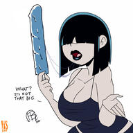 aged_up artist:chillguydraws artist:frostbiteboi au:thicc_verse big_breasts character:lucy_loud open_mouth saliva solo // 850x850 // 112KB