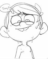 2016 artist:zabbuk character:lincoln_loud dialogue sketch solo text // 540x664 // 40KB