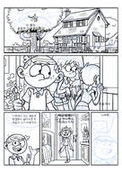 2016 artist:narcoloco character:leni_loud character:lincoln_loud character:lori_loud character:luna_loud comic comic:sister_and_brother dialogue group korean lineart sketch text wip // 1280x1810 // 770KB