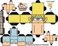 2016 artist:sybergamer16 character:lori_loud logo papercraft solo text // 900x712 // 165KB