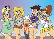 artist:caglioro3666 big_breasts character:leni_loud character:lincoln_loud character:lori_loud character:luna_loud dress lenicoln loricoln luancoln lunacoln panties size_difference tagme underwear // 1200x872 // 525KB
