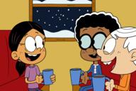 2020 artist:eagc7 character:clyde_mcbride character:lincoln_loud character:ronnie_anne_santiago christmas pajamas The_Polar_Express // 6000x4001 // 1.6MB