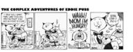 2016 artist:chris_savino black_and_white character:eddie_puss character:mr._puss character:mrs._puss comic dialogue eddie_puss text the_complex_adventures_of_eddie_puss // 1280x503 // 386KB
