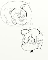 2016 artist:heir-of-life-emerald character:luan_loud heart-shaped_pupils original_character thought_bubble // 540x671 // 346KB