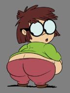 2023 artist:scobionicle99 ass bbw belly big_ass big_belly character:lisa_loud fat looking_back solo thick_thighs // 810x1080 // 164KB