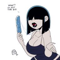 aged_up artist:chillguydraws artist:frostbiteboi au:thicc_verse bare_breasts big_breasts character:lucy_loud open_mouth saliva solo tagme // 1500x1500 // 401KB