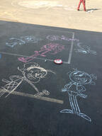 2016 artist_request chalk character:cliff character:leni_loud character:lincoln_loud character:luan_loud character:luna_loud official_art photo // 1280x1707 // 711KB
