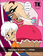 big_ass blushing character:lincoln_loud character:verosika_mayday crossover dress freckles helluva_boss interracial size_difference tagme verosicoln // 1600x2098 // 359KB