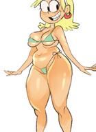 2017 artist:mangamaster bikini character:leni_loud chubby solo swimsuit // 800x1100 // 376KB