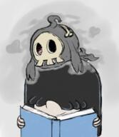 2016 artist:duskull book character:lucy_loud crossover duskull(pokemon) hearts holding_object pokemon reading smiling // 445x512 // 192KB
