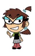 2018 character:lisa_loud character:tootie fairly_oddparents fusion looking_at_viewer smiling solo waving // 396x628 // 77KB