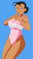 artist:mr_nobody character:maria_santiago nipples one_piece_swimsuit open_mouth solo swimsuit tagme // 675x1200 // 151KB