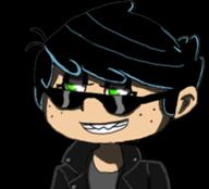 2017 alternate_hairstyle alternate_outfit artist:404 character:lincoln_loud grin half-closed_eyes jacket smiling solo sunglasses transparent_background // 327x297 // 70KB
