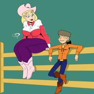 2019 alternate_outfit artist:chillguydraws ass au:thicc_verse bare_breasts big_ass big_breasts character:lincoln_loud character:rita_loud closed_eyes commission commissioner:btop1110 cowboy cowgirl freckles ritacoln size_difference smiling tagme thick_thighs wide_hips // 3000x3000 // 868KB