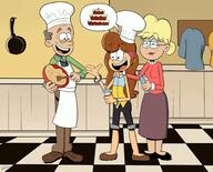 2021 aged_up artist:pepemay baking character:lynn_loud_sr character:rita_loud chef_hat cooking grandfather's_day kitchen love_child luanny lubenny original_character // 2048x1652 // 333KB