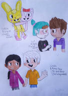 character:amity_blight character:cuddles character:giggles character:lincoln_loud character:luz_noceda character:ronnie_anne_santiago crossover happy_tree_friends interracial ronniecoln the_owl_house // 1280x1800 // 200KB