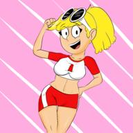 2016 artist:creationeer3-20 character:leni_loud clothes_swap solo sportswear // 5000x5000 // 3.7MB