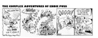 2016 artist:chris_savino black_and_white character:eddie_puss character:mrs._puss comic dialogue eddie_puss text the_complex_adventures_of_eddie_puss // 1280x503 // 404KB