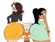 2017 artist:teecee ass background_character big_ass blushing carlotacoln character:carlota_casagrande character:lincoln_loud character:thicc_qt freckles interracial size_difference smiling thiccoln thick_thighs wide_hips // 500x383 // 77KB