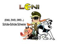 2018 alternate_outfit artist:gl!b character:dudley_puppy character:leni_loud character:pig crossover frowning glukosa grand_theft_auto grin gun half-closed_eyes holding_gun looking_at_viewer military military_uniform on_knees parody pig_goat_banana_cricket pose smiling sunglasses text tuff_puppy // 1100x850 // 238KB