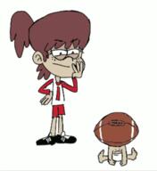 2021 animated artist:fake character:lily_loud character:lynn_loud football // 651x709 // 109KB