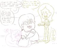 2021 artist:adullperson background_character character:dr._shuttleworth character:lily_loud comic comic:you're_welcome commission dialogue pregnant school sketch sleeping text // 1200x1000 // 416KB