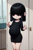 aI-generated alternate_outfit character:lucy_loud pregnant solo // 512x768 // 304KB