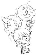 2016 artist:dipper background_character character:bratty_kid character:chandler_mccann character:lincoln_loud sketch // 530x760 // 153KB