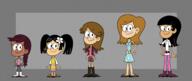 2023 aged_up artist:alejindio background_character character:jackie character:lexi_rose character:mandee character:mollie character:sasha commission commissioner:theamazingpeanuts group hands_on_hips lineup looking_at_viewer // 5522x2338 // 4.4MB