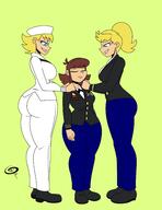 2021 aged_up artist:chillguydraws ass au:thicc_verse big_ass big_breasts character:lana_loud character:lisa_loud character:lola_loud military // 2550x3300 // 756KB