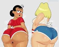 artist:coldarsenal ass big_ass blushing character:maria_santiago character:rita_loud looking_at_viewer looking_back musk older_woman rear_view sweat tagme thick_thighs wet wide_hips // 1200x942 // 111KB