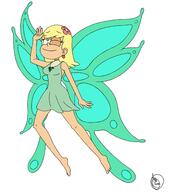 artist_request character:leni_loud fairy parody smiling solo winking winx_club // 2200x2500 // 629KB