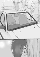 2019 aged_up artist:anon334 car character:lincoln_loud character:ronnie_anne_santiago comic initial_d parody // 1085x1537 // 705KB