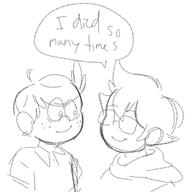 2016 artist:cr0nu5 character:lincoln_loud crossover dialogue homestuck sketch text // 778x804 // 197KB
