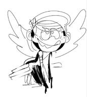 2016 angel artist:idlecil character:lincoln_loud parody solo wings // 552x617 // 74KB
