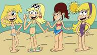 artist_request beach bikini character:carol_pingrey character:fiona character:leni_loud character:lori_loud one_piece_swimsuit swimsuit // 1920x1080 // 259KB