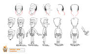 aged_down artist:jacob_west character:lynn_loud_sr headphones official_art solo text the_loud_house_movie turnaround // 1920x1100 // 300KB