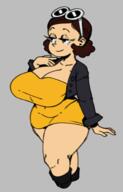 2022 artist:known background_character big_breasts character:thicc_qt cleavage solo tagme thick_thighs wide_hips // 1184x1846 // 598KB