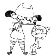 character:lincoln_loud character:tiff_krust crossover my_life_as_a_teenage_robot // 800x800 // 84KB