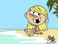 Artist:the_loudest_artist character:lola_loud follow_up island sea summer swimsuit tagme tropical // 1024x768 // 79KB