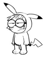 2016 alternate_outfit artist:dipper blushing character:lisa_loud cosplay costume pikachu pokemon solo // 320x400 // 47KB