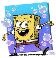 artist:mast3r-rainb0w solo spongebob_squarepants style_parody // 700x720 // 430KB