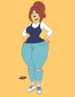 2021 alternate_hairstyle alternate_outfit artist:chillguydraws au:thicc_verse brita character:rita_loud hands_on_hips looking_at_viewer smiling solo wide_hips // 2550x3300 // 617KB
