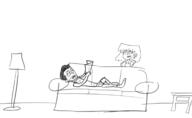 2017 artist_request character:charles_kelly character:lori_loud couch crossover it's_always_sunny_in_philadelphia lamp sketch // 1708x1052 // 247KB
