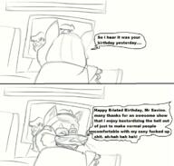 2017 anthro artist:tmntfan85 artist_self_insert character:lincoln_loud character:lori_loud comic computer dialogue looking_at_viewer looking_back loricoln self_insert sketch smiling solo table text // 1240x1184 // 451KB