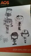2016 artist_request character:dipper_pines character:lucy_loud character:mabel_pines crossover gravity_falls group original_character photo sketch text // 720x1280 // 198KB